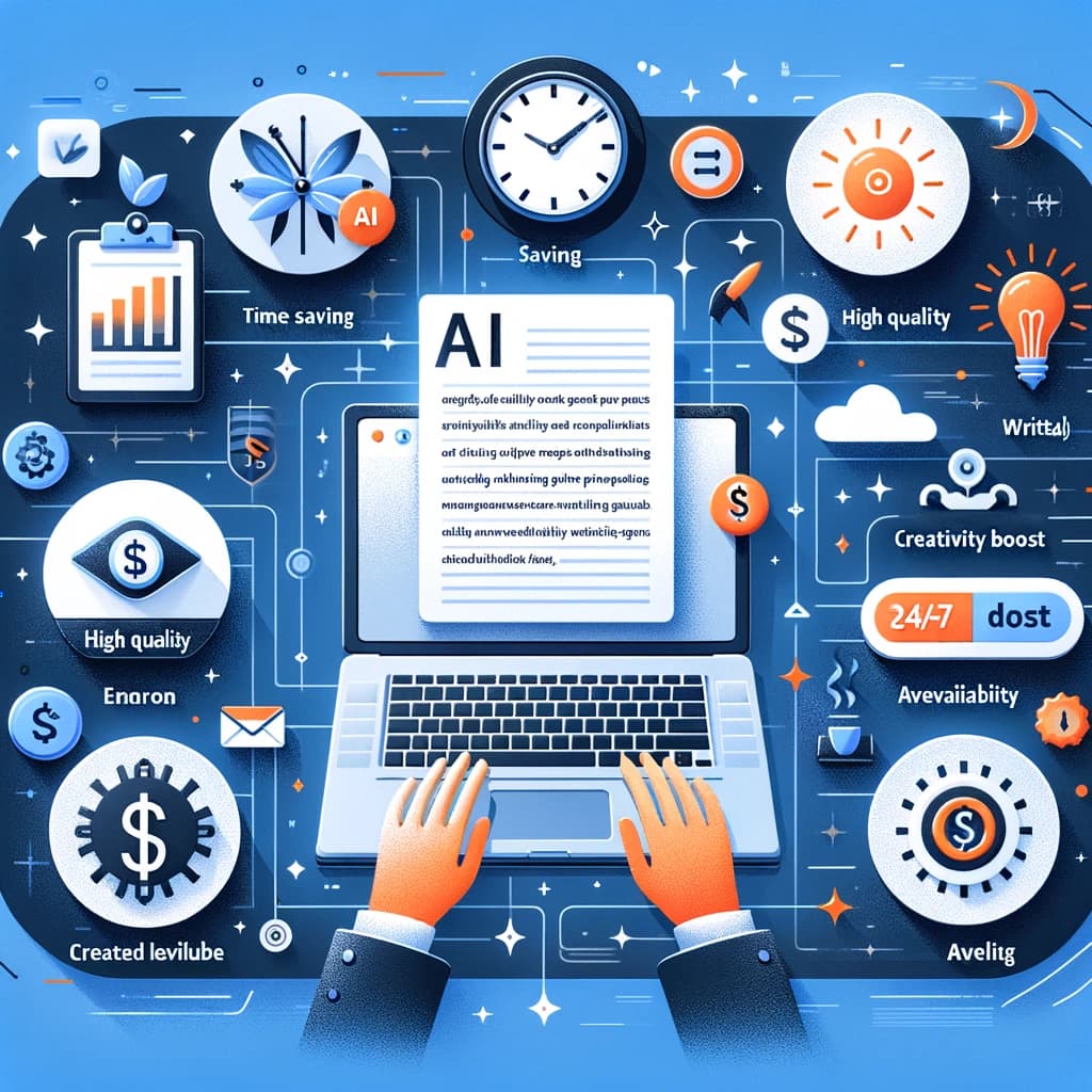 illustrating key benifits using an ai writer